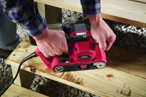 a sander for deck refinishing