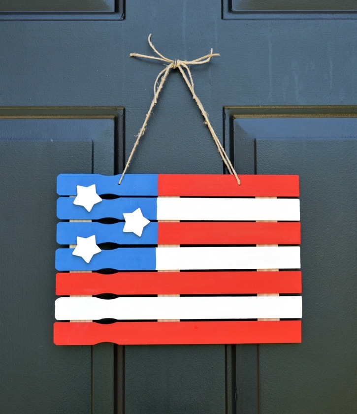 DIY American Flag Paint Stick Project