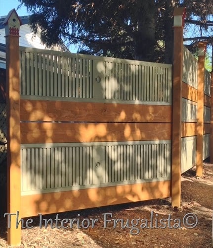 DIY Garden Screen- interior frugalista