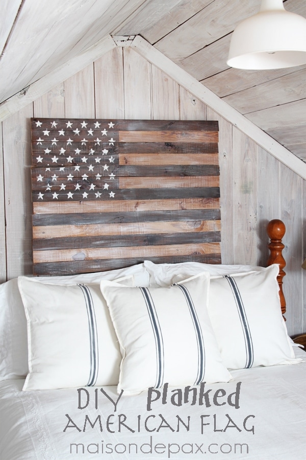 DIY Planked American Flag