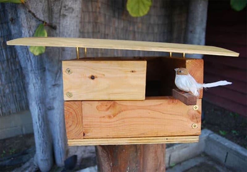 Wood Scrap Rectangular Birdhouse