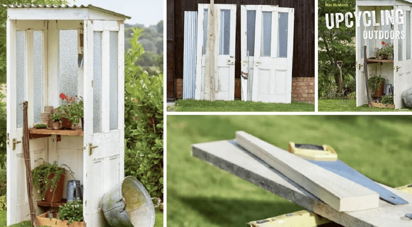 Upcycled Door Potting Shed- empress of dirt
